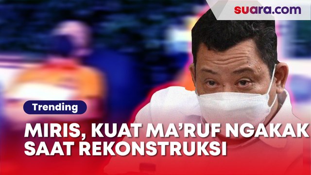 Video Kuat Ma'ruf Ketawa Terbahak-bahak Lihat Bripka RR Rekonstruksi, Warganet: Hukumnya Dagelan