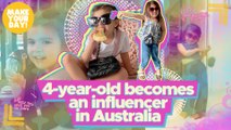 4-year-old becomes an influencer in Australia | Make Your Day