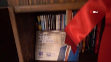 Başkan Avcı'dan çekilişle kütüphane hediyesi