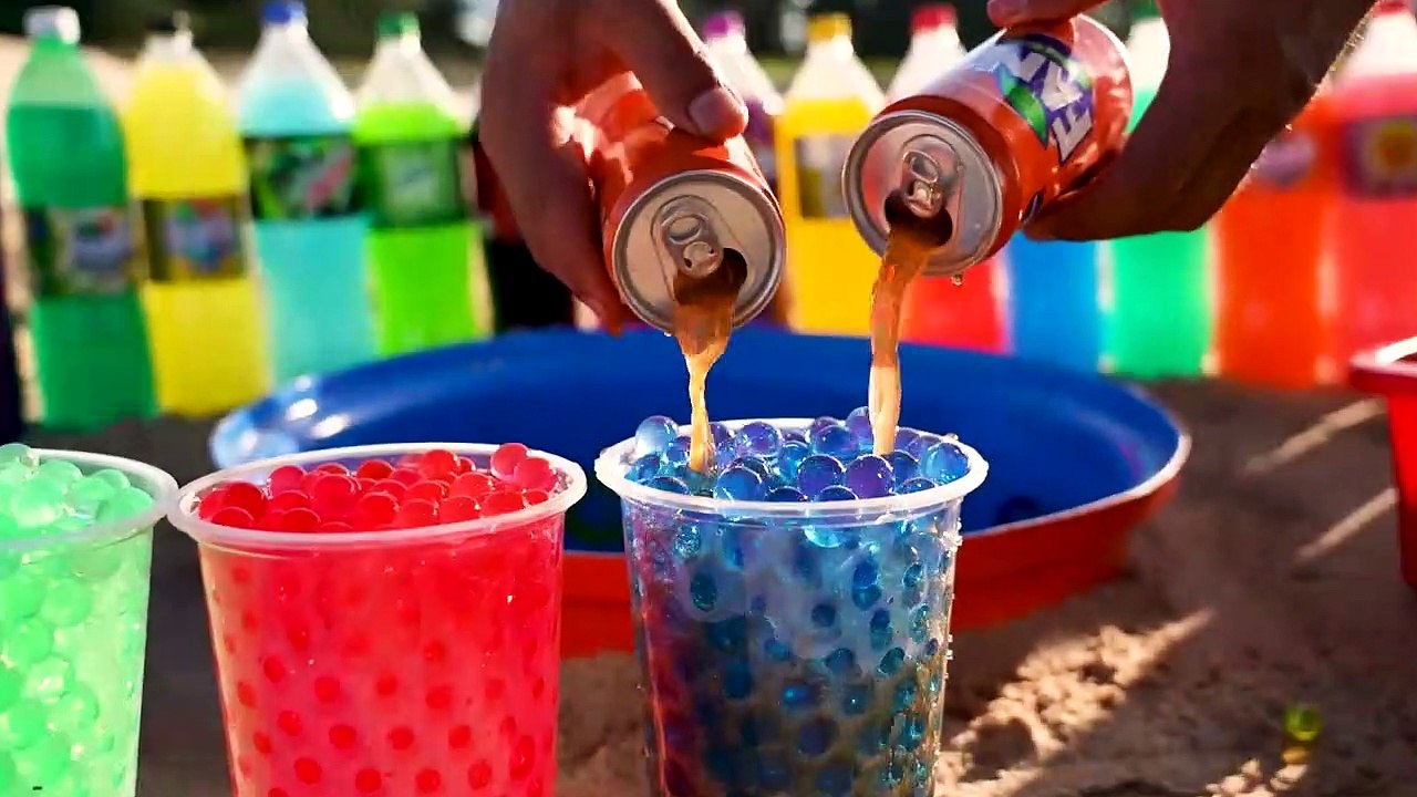 Schweppes, Fanta, Coca Cola, Mirinda, Mtn Dew, Monster, Other Sodas vs Different Mentos Underground