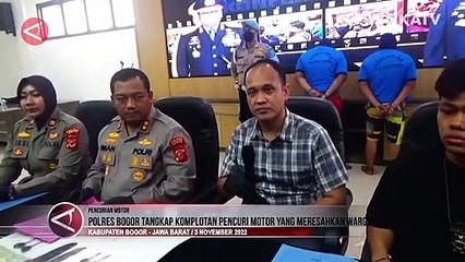 Komplotan Pencuri Motor di Kabupaten Bogor Ditangkap