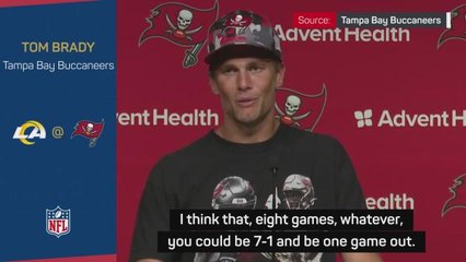 No 'margin for error' at the Bucs, insists Brady