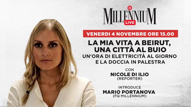 Un'ora di elettricità al giorno e la doccia in palestra: la mia vita a Beirut, una città al buio . La diretta di Millennium Live