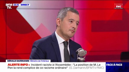 Le RN est-il raciste ? Pour Gérald Darmanin, "il y a parmi les membres du Rassemblement national quelques récidivistes de ce point de vue"