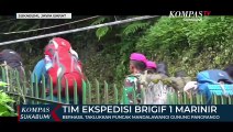 Tim Ekspedisi Brigif 1 Marinir Berhasil Taklukkan Puncak Mandalawangi Gunung Pangrango.