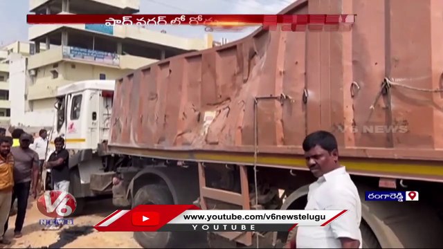 Road Incident In Shadnagar _ Hyderabad _ V6 News (1)