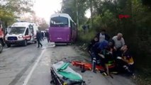 Halk otobüsüyle çarpışan otomobilin sürücüsü öldü