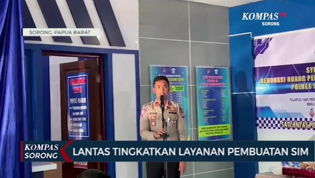Berikan Kenyamanan Bagi Masyarakat Lantas Polres Sorong Kota Renovasi Ruang Pembuatan SIM