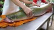 Thai Food | Amazon Fish Ceviche Bangkok Seafood Thailand - GIANT RIVER MONSTER of AMAZON