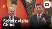 Scholz llega a Pekín para su primer cara a cara con Xi Jinping en burbuja anti-covid