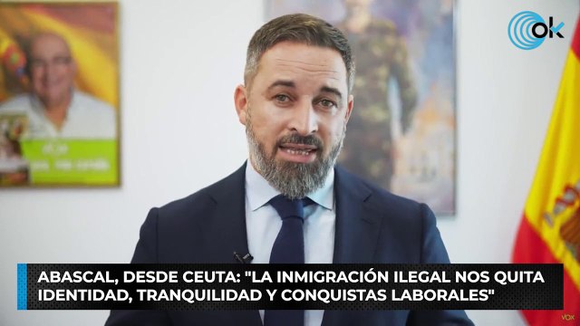 Abascal, desde Ceuta: La inmigración ilegal nos quita identidad, tranquilidad y conquistas laborales