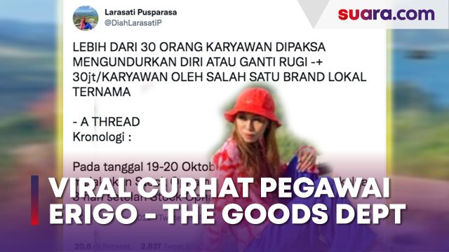Curhatan Pemecatan Karyawan Erigo dan The Goods Dept di Twitter Mendadak Viral