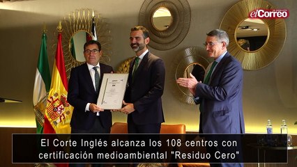 El Corte Inglés alcanza los 108 centros con certificación medioambiental "Residuo Cero"