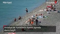 Antalya'da kasım ayında deniz keyfi