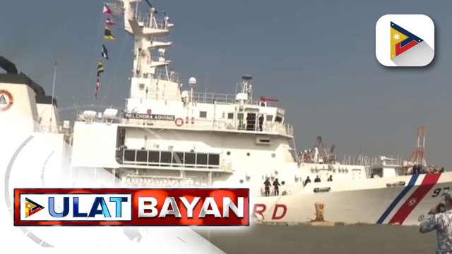 BRP Melchora Aquino at BRP Romblon ng PCG, naglayag patungong Western Visayas para maghatid ng higit 100 tonelada ng relief goods