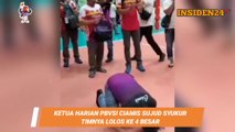 TIMNYA LOLOS KE 4 BESAR, KETUA HARIAN PBVSI CIAMIS SUJUD SYUKUR
