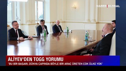 Aliyev'den Togg'a övgü: Büyük bir başarı