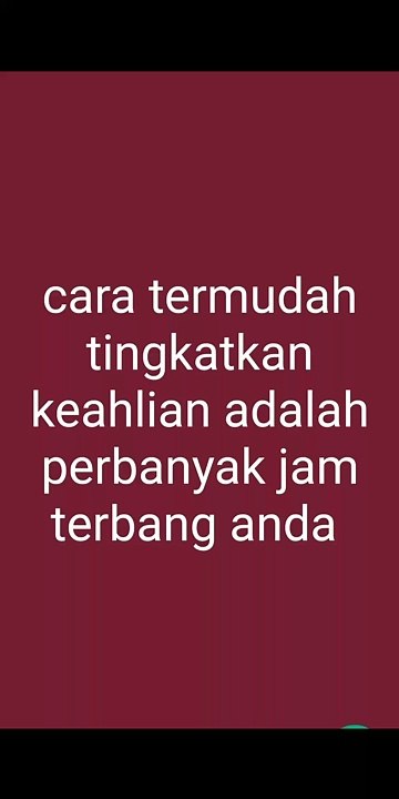Jam terbang anda