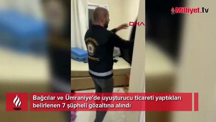 Bağcılar ve Ümraniye'de uyuşturucu operasyonu