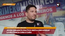 Joven dirigente político insta a recuperar la militancia cara a cara