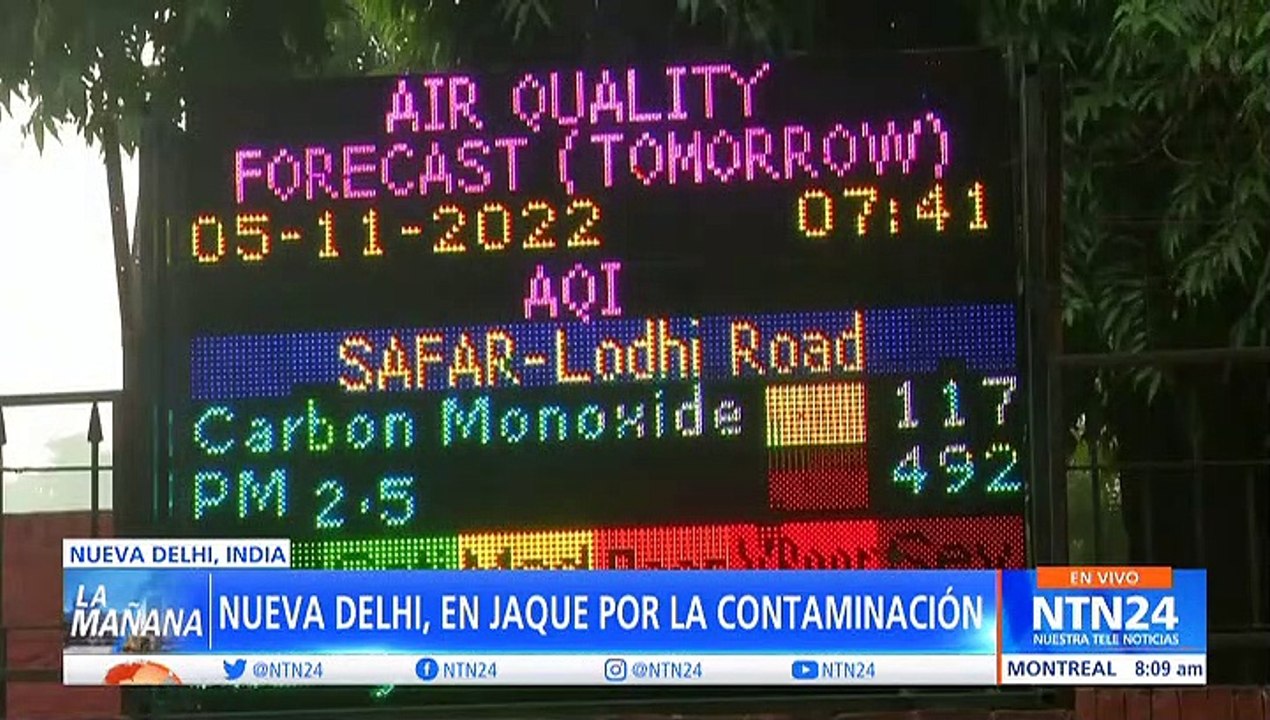 Escuelas de Nueva Delhi, India, cierran por pel...