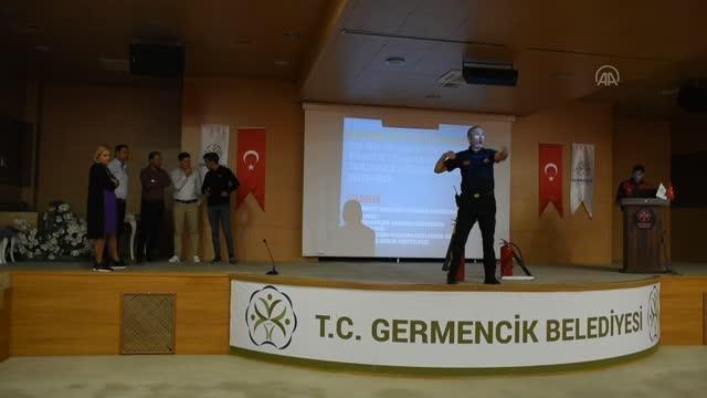 Germencik'te belediye personeline yangın eğitimi verildi