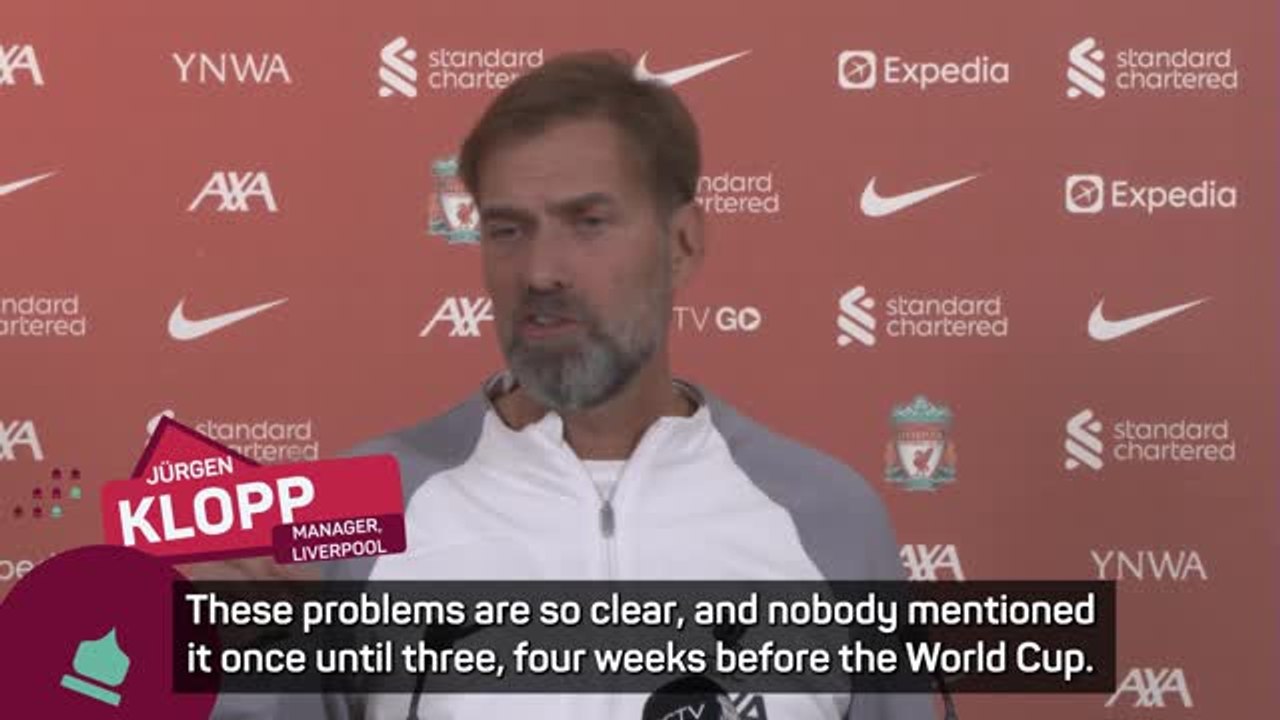 'Nobody cares' - Klopp snaps at journalist over...