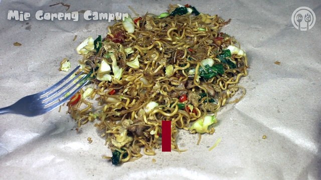 ASMR Mie Goreng Campur Fried Noodle No Talking Eating Sound ASMR Indonesia