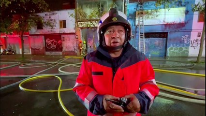 Bomberos Medellín atienden conflagración en el centro