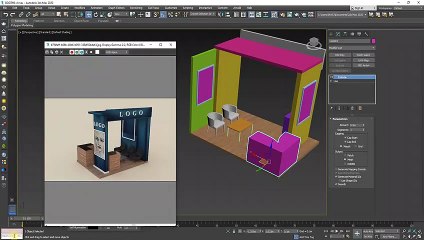 Tutorial small booth design part 2