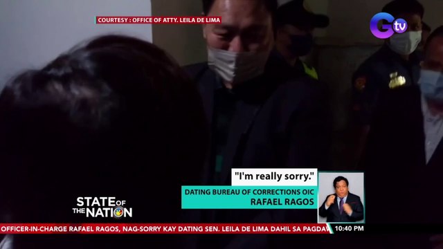 Dating BuCor OIC Rafael Ragos, nag-sorry kay Dating Sen. De Lima dahil sa pagdawit nito sa kanya sa Bilibid drug trade | SONA