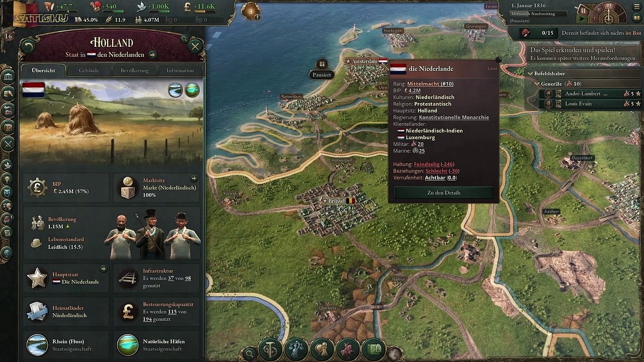 Lernen mit Belgien (Part 2) | Victoria 3  |  Ep. 1