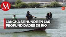 Desaparecen tres personas tras hundirse una lancha en el Río Pánuco; hay dos fallecidos