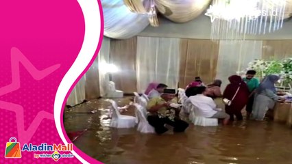 Resepsi Pernikahan di Banyuwangi Tetap Berjalan Meski Diterjang Banjir Badang