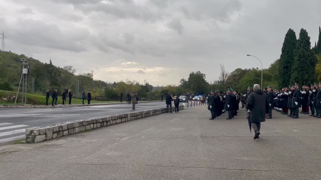 4 novembre, il presidente del Senato La Russa al Sacrario di Redipuglia