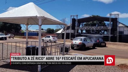 “Tributo a Zé Rico” abre 16ª Fescafé em Apucarana; assista