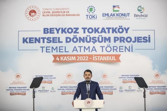 Bakan Kurum, Beykoz Kentsel Dönüşüm Projesi Temel Atma Töreni'nde konuştu