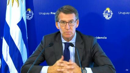 Feijóo se presenta en Uruguay como la alternativa "moderada, centrista y reformista"