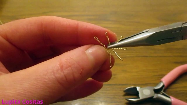 Aretes en Forma de Telaraña en Alambre | Facil |