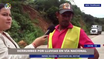 Derrumbes por lluvias en vía nacional Cumaná - Marigüitar | 04Nov - @VPItv