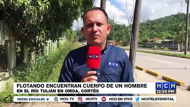 ¡Flotando hallan cadáver de una persona en un río de Omoa!