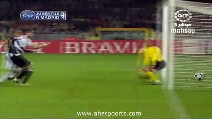 الشوط الثاني مباراة يوفنتوس و ريال مدريد دوري ابطال اوروبا 2009