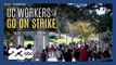 Union workers at University of California campuses strike
