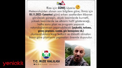 Valilik'ten gülümseten 'güneşli hava' paylaşımı: Şaşırmayın!