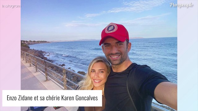 Enzo Zidane : Sa fiancée Karen sublime, pose à moitié nue avec leur fille Sia
