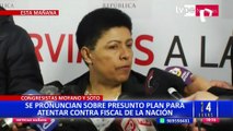 Congresistas se pronuncian sobre presuntas amenazas de muerte contra Patricia Benavides