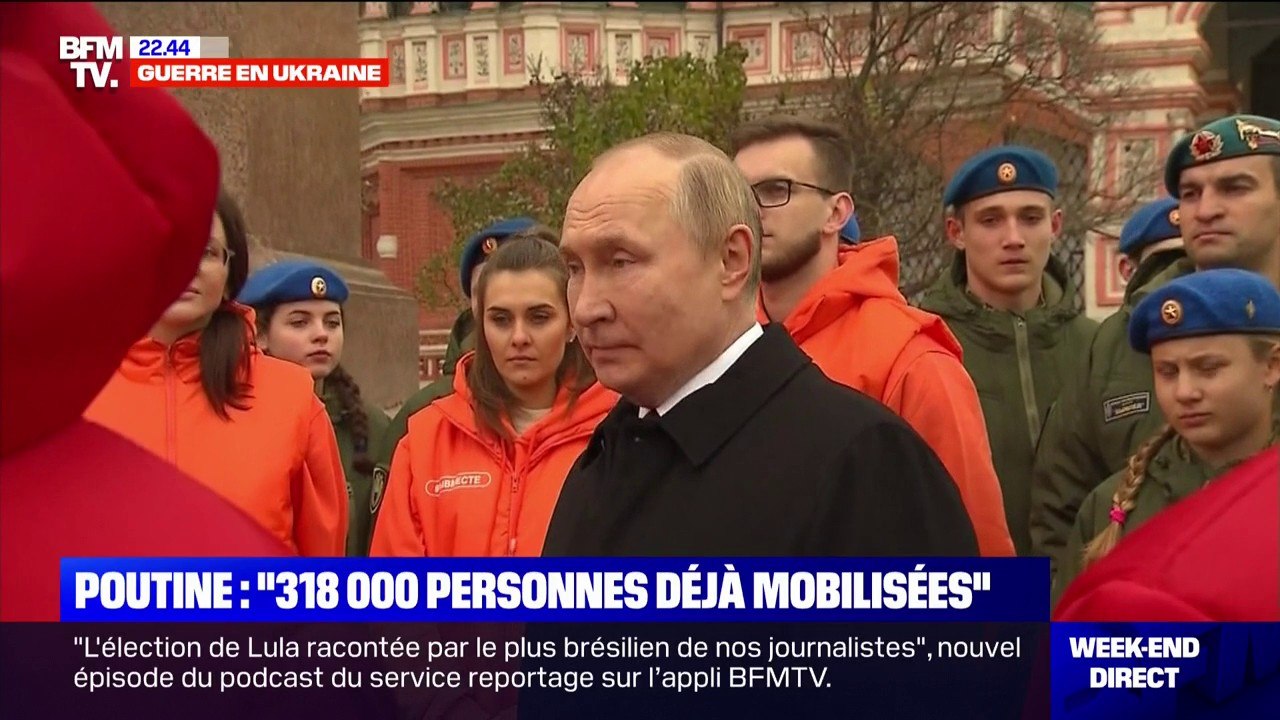 Armée russe: "Le flux de bénévoles ne diminue pas", affirme Vladimir Poutine