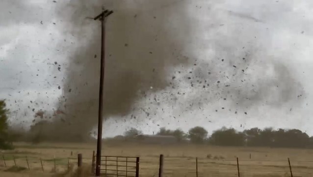 Tornado tears through the Texas town of Miller Grove