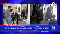 San Juan de Lurigancho:  delincuente ingresa a Spa y roba 4 mil soles