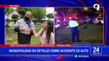 Miraflores: municipio se pronuncia por accidente vehicular durante la madrugada